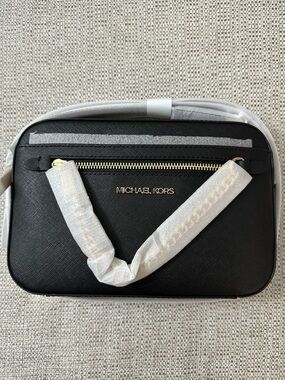 Michael Kors Jet Set Large Saffiano Leather Crossbody Bag